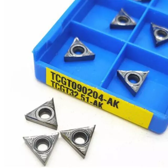 10PCS TCGT090204-AK TCGT21.51-AK No coating carbide inserts For aluminium