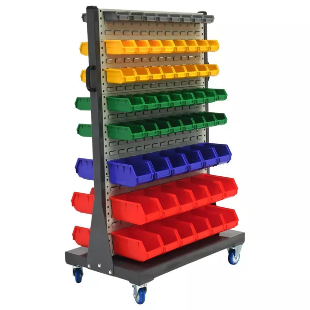 Mobile Parts Trolley with Bins
