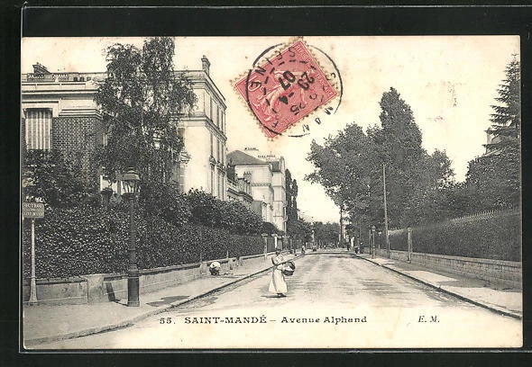 CPA Saint-Mandè, Avenue Alphand, 1907 street view