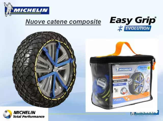 Catene Da Neve Calze Michelin Easy Grip Evo7 205/55-16 225/45-17 225/40-18