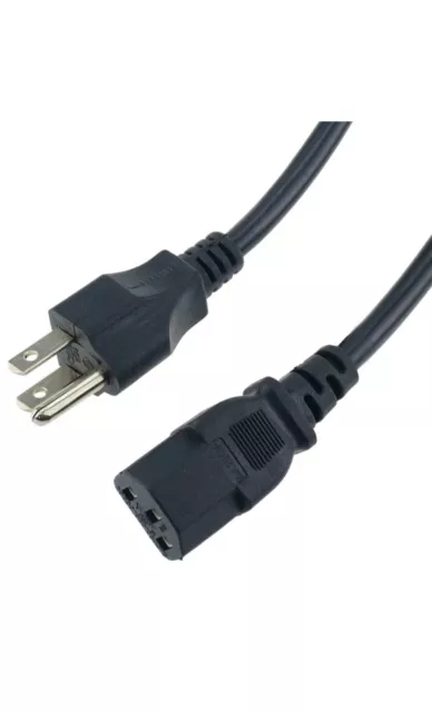 Cable de alimentación para monitor Asus modelo VE247H 3 clavijas 6 ft 3