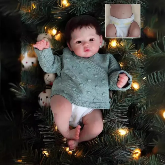 48cm/18in Gift Baby Dolls Newborn Kids Reborn Cloth Body Lifelike Doll Handmade