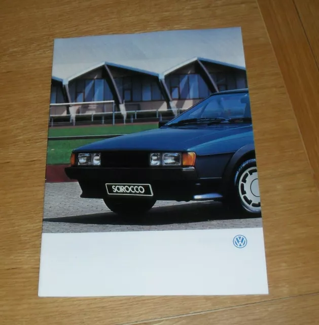 Volkswagen VW Scirocco Coupe Brochure 1986-1987 - 1.6 GT - 1.8 GTX - 1.8 GTX 16v