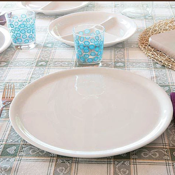 Saturnia Piatti Porcellana Bianca Ischia - Confezione Da 6 Piatti Piani 26 Cm - Made In Italy - Foto 2