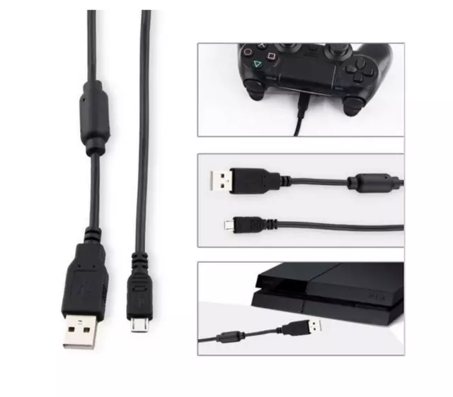 Câble USB recharge manette pour Sony Playstation 4 PS4 - 1 mètre