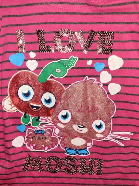 Abito top a maniche lunghe rosa Moshi Monsters età 6 anni in perfette condizioni 3