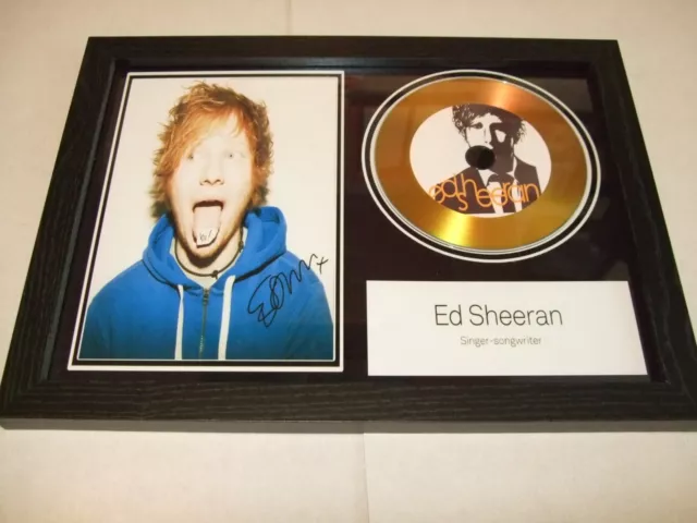 Ed Sheeran   Signed   Autograph  Framed   Display