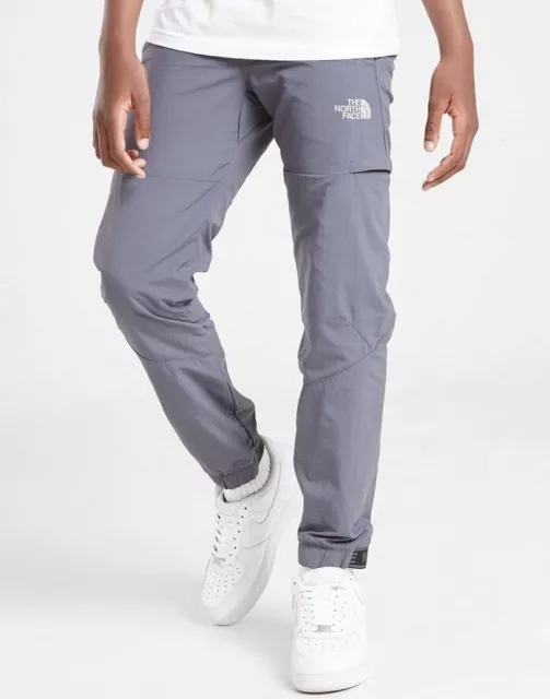 The North Face Woven Cargo Pants Junior RRP$100 Grey Logo Front Back Ankle XL