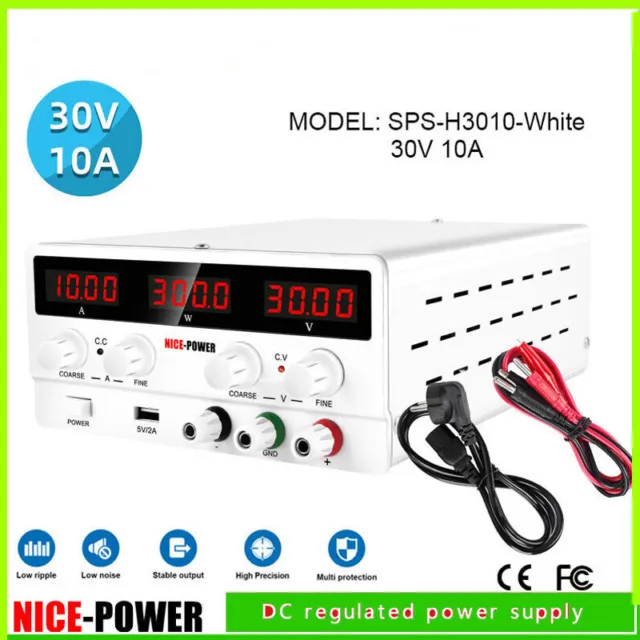 DC Power Supply 30V10A Adjustable Power Supply Programmable Laboratory Bench AU