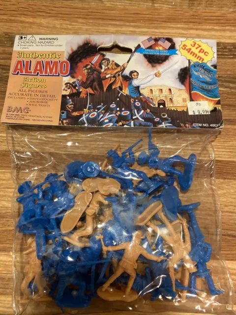 BMC Alamo Texans - 12 figures in 5 poses - 54mm plastic toy