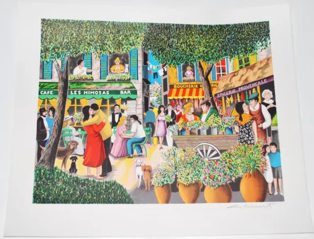 Guy BUFFET PRINTEMPS À SAINT TROPEZ 2000 lithographie sur papier vélin signé(e)