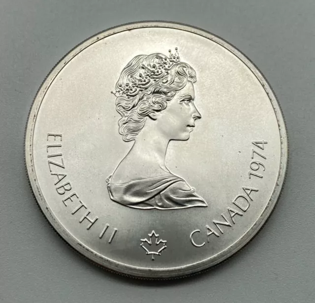 Kanada 10 Dollars Ag 1974 Elisabeth II Olympiade XXI Montreal 1976 925er Zeus