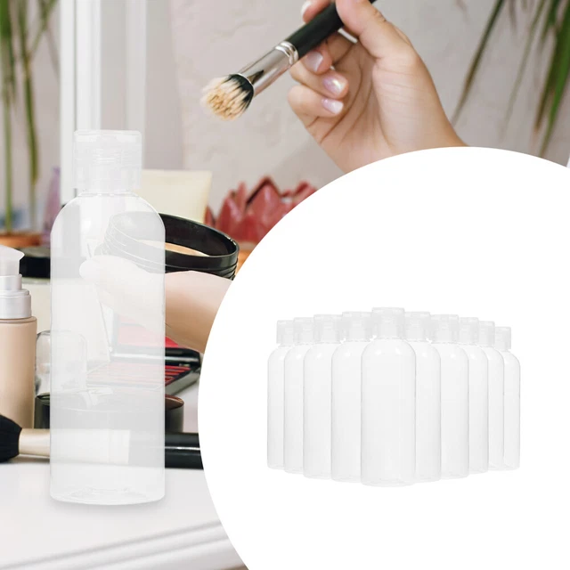 Lot De 110 Flacons Voyage Vides 30 Ml - Bouchon Rabattable - Plastique Transparent - Rechargeables Pour Cosmétiques, Produits Liquides