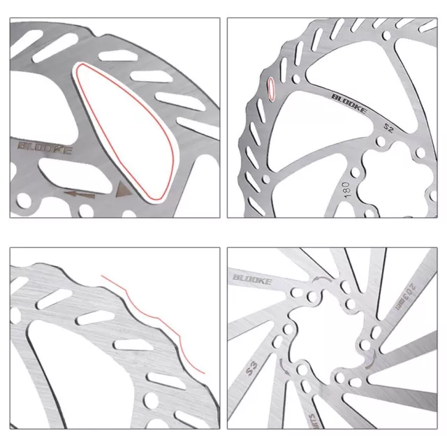 Rotore freno a disco bicicletta bicicletta MTB in acciaio inox di alta qualità 160 mm 180 mm 203 mm 6 bulloni