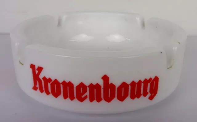 Kronenbourg Ashtray Porcelain - Beer - Diameter 4 5/16in