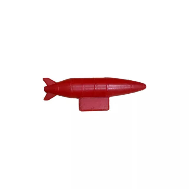 VINTAGE 1960S 1950S Red Plastic Blimp Rocket Missile Playset Outer ...