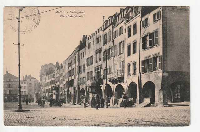 METZ  - Moselle - CPA 57 - Places - Place St Louis - Arcades -