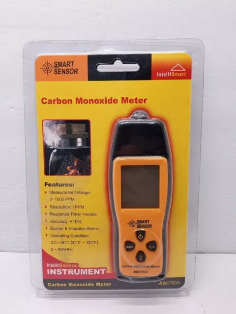 Smart Sensor AS8700A, Handheld Carbon Monoxide Detector Meter