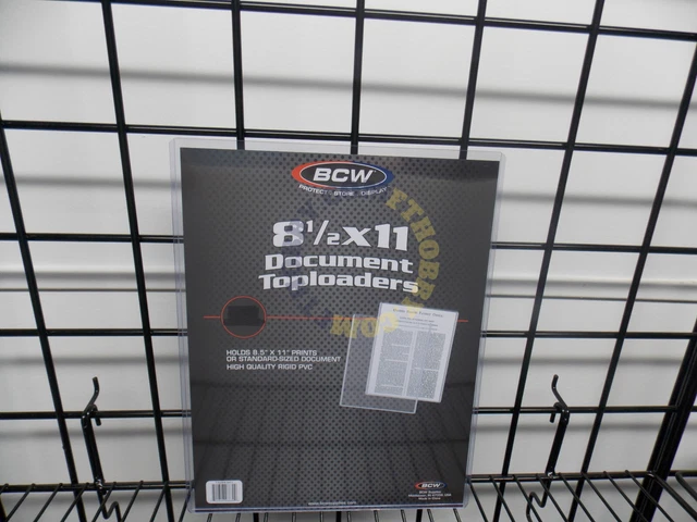 (1) BCW 8.5 X 11 Document Photograph Toploader 1-TLCH-8.5X11