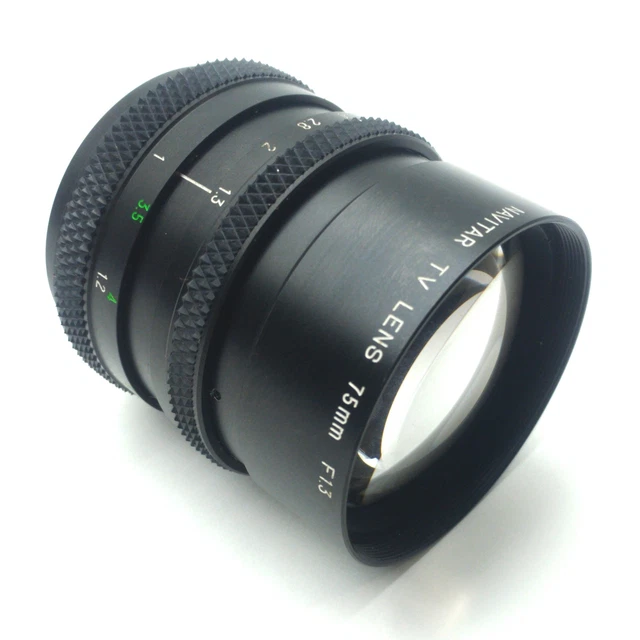 Navitar DO-7513 Machine Vision Camera Lens 1" Format 75mm FL F1.3-22C C-Mount