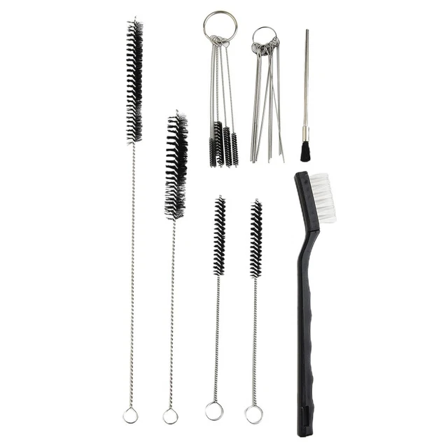 Kit De Nettoyage Aérographe - 4 Outils Avec Brosses Colorées Et Grattoir | Entretien Facile