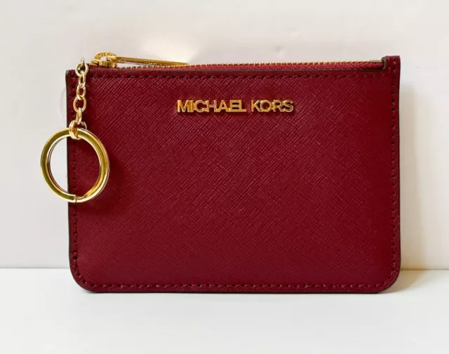 Michael Kors Jet Set Travel S TZ Coin Pouch with ID Key Holder Wallet $118