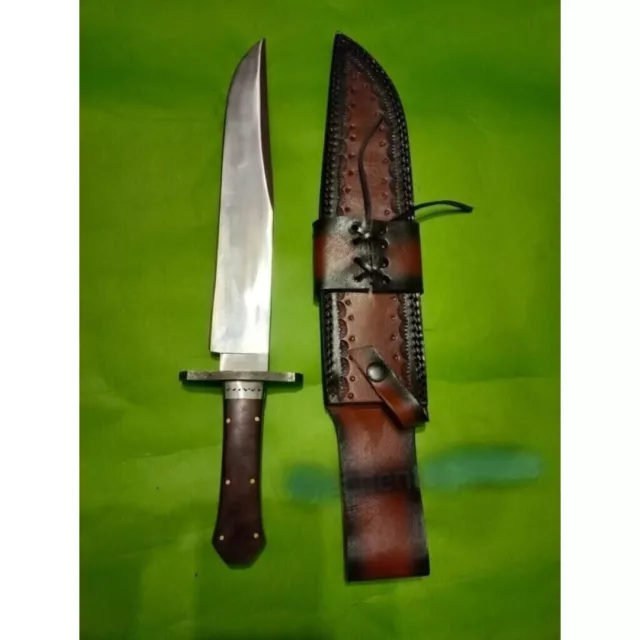Alamo Musso Bowie Knife Handmade Bowie Full Tang D2 Steel Hunting Survival Out