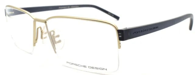 PORSCHE DESIGN P8351 D Men's Eyeglasses Frames Half-rim 54-15-140 Gold ...