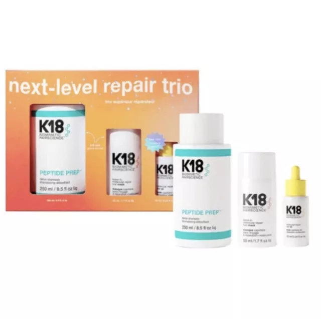 K18 Biomimetic Hairscience Holiday Next-Level Repair Trio (Box Dednt)