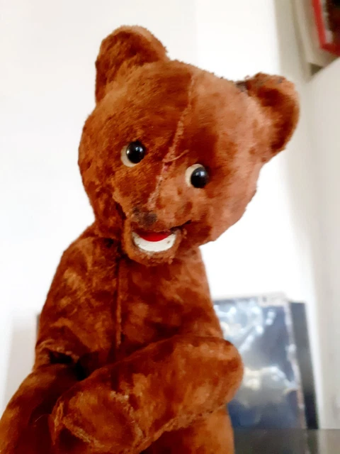 ANCIEN JOLI OURS EN PELUCHE, MENBRES ARTICULÉS H. 55 cm EUR 35,00 - FR