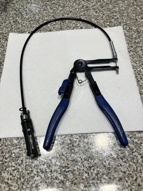 Blue-Point remote locations ratcheting hose clamp pliers Over 24” Cable(snap-on)