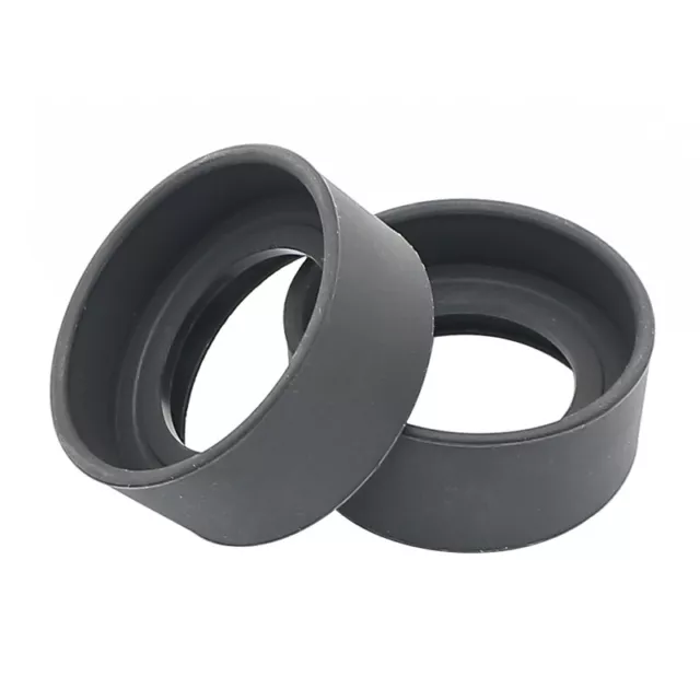 One Pair Eye Cups Foldable Rubber Eye Guards Caps f/ 34-38mm Microscope Eyepiece