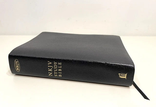 THOMAS NELSON STUDY Bible NKJV New King James Version Black Bonded ...