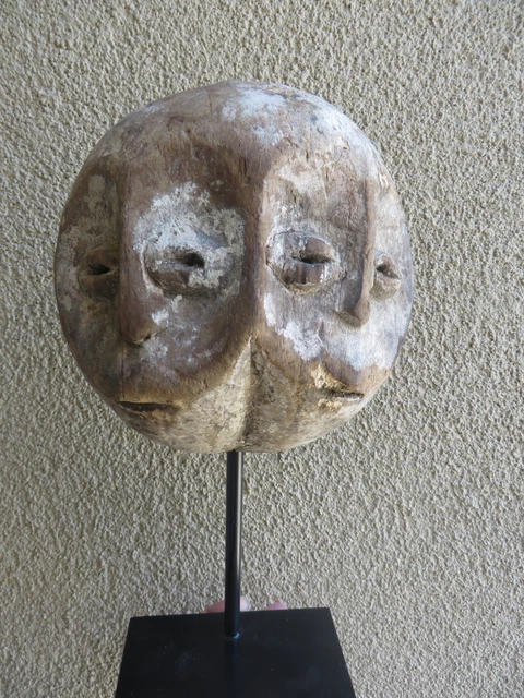 Antique African Lega Double Face Bwami Initiation Mask/Old Estate Collection