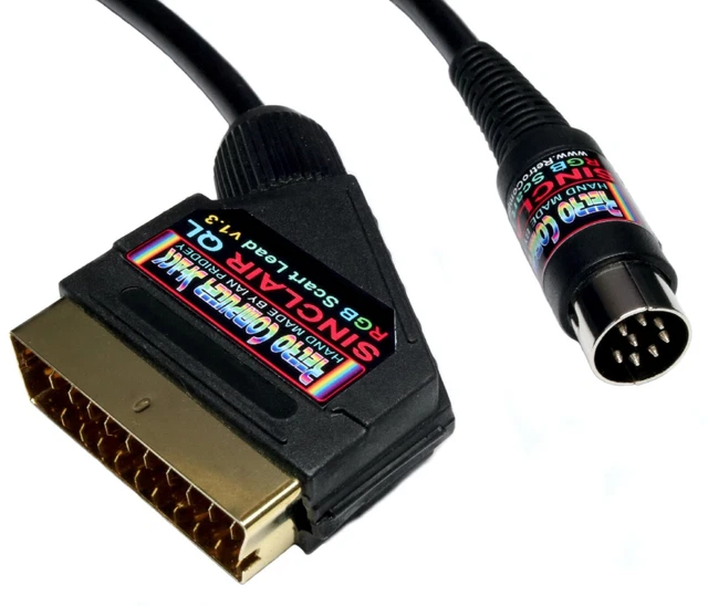 SEGA - リード ZX SPECTRUM NEXT RGB Analog Scart TV Cable - High Quality