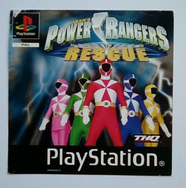 *FRONT INLAY ONLY* Power Rangers Lightspeed Rescue Playstation One 1 ...