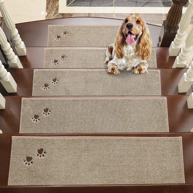 Stair-Treads-For-Wooden-Steps-Non-Slip Stair Treads Machine Washable Carpet Stai Stair-Treads-For-Wooden-Steps-Non-Slip Stair Treads Machine Washable Carpet Stai