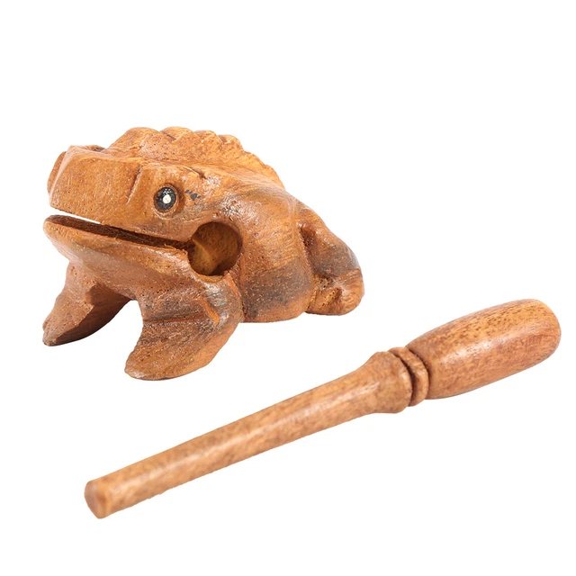 Thailand Traditional Craft Wooden Lucky Croaking Musical Instrument Home