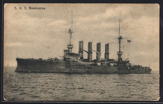 Lot De 3 Cartes Postales 1930 - Navires De Guerre Prince Eugen, Gneisenau