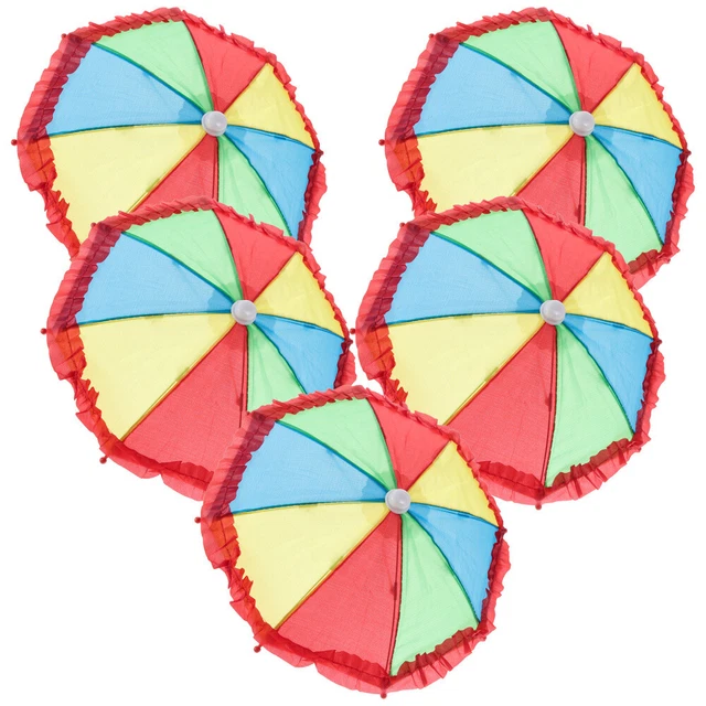 5pcs Colorfast mini parapluie décoration poupée accessoire mini parapluie.