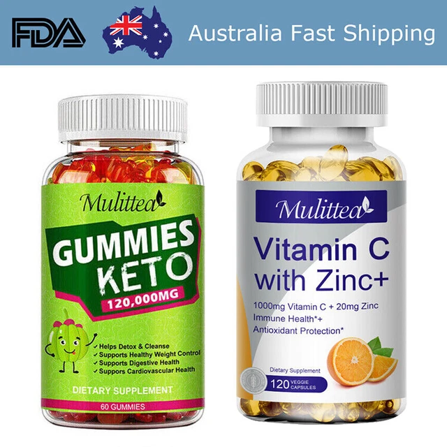 Vitamin C + 20mg Zinc Vitamin B Complex Capsule Immune Health Energy Support