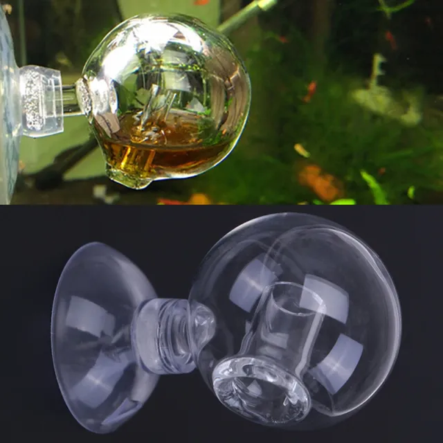 Aquarium Fish Tank Carbon Dioxide CO2 Monitor Glass Drop Ball Checker Tester