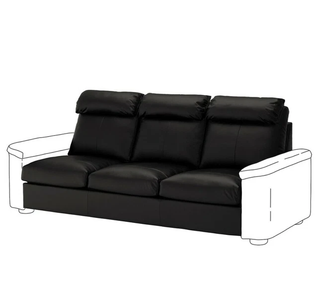 LIDHULT GRANN/BOMSTAD BLACK Cover funda sofa IKEA Leather Piel EUR