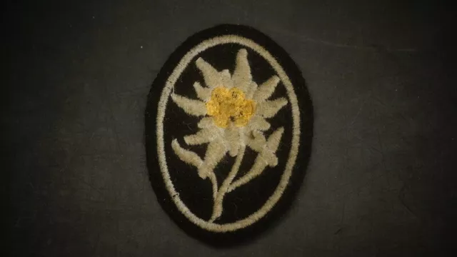 WH Spezialkräfte, Edelweiss Ärmelabzeichen, Gebirgsjäger, gestickt, k.UV, WK2