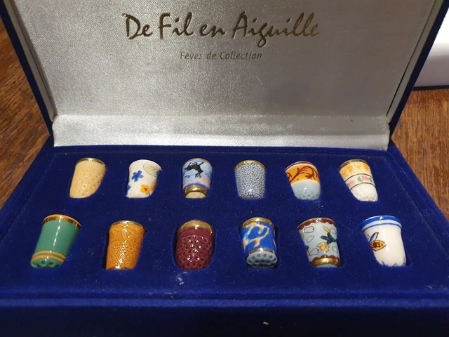 Lot De 3 Dés à Coudre En Porcelaine Fine – Scènes Iconiques De Londres – Édition Collection Limitée Birchcroft China