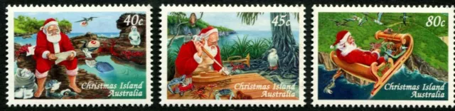 1997 Christmas Island Christmas Issue Set Of 3 Stamps MNH, Clean & Fresh