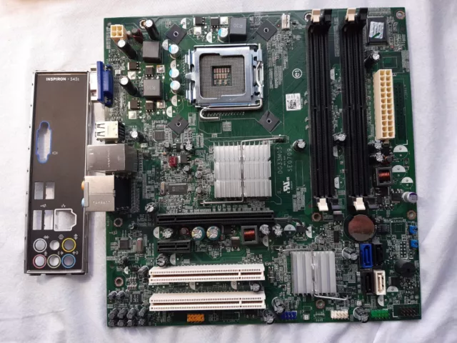 Intel G33 Chipset Dell Foxconn LGA775 motherboard includes I/O plate