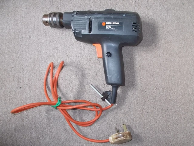 BLACK DECKER BD 142 2 Speed Hammer Drill 240V 500W 13mm Chuck Chuck Key 12.00 PicClick UK