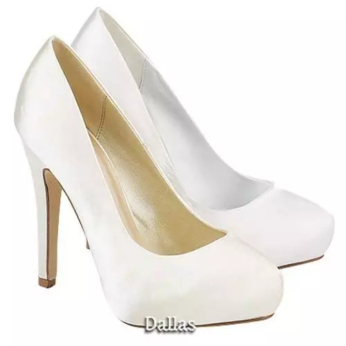 Ladies Wedding Shoes Womens High Heels Prom Satin Bridal White Ivory Court Shoes