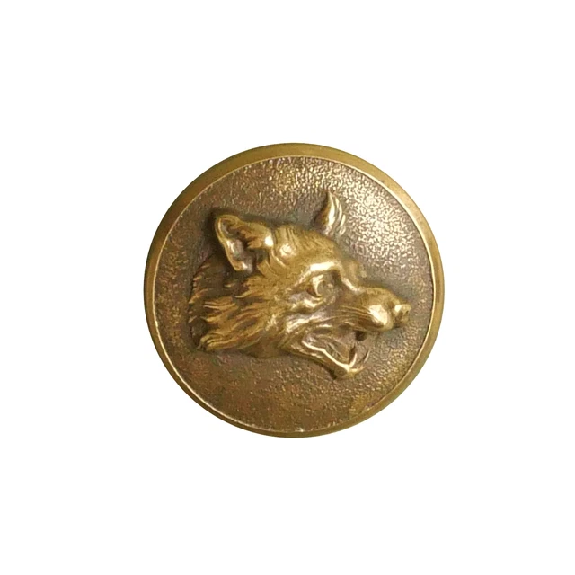 Bouton ancien Chasse Vénerie Équipage Rallye CHEVREUIL ORIGINAL France